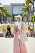 College Pastel Abaya