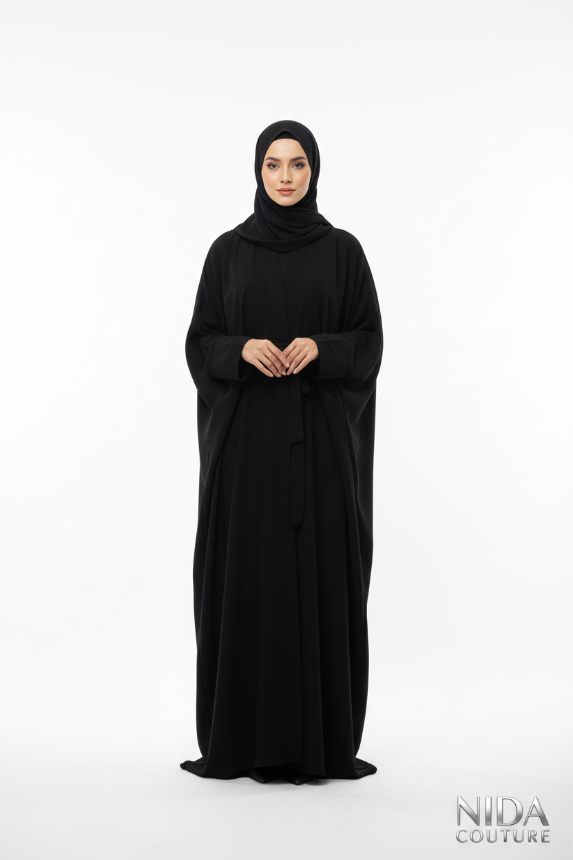 Premium Nida Abaya - Luxury lightweight modest fashion dress