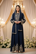 Wedding Navy Abaya